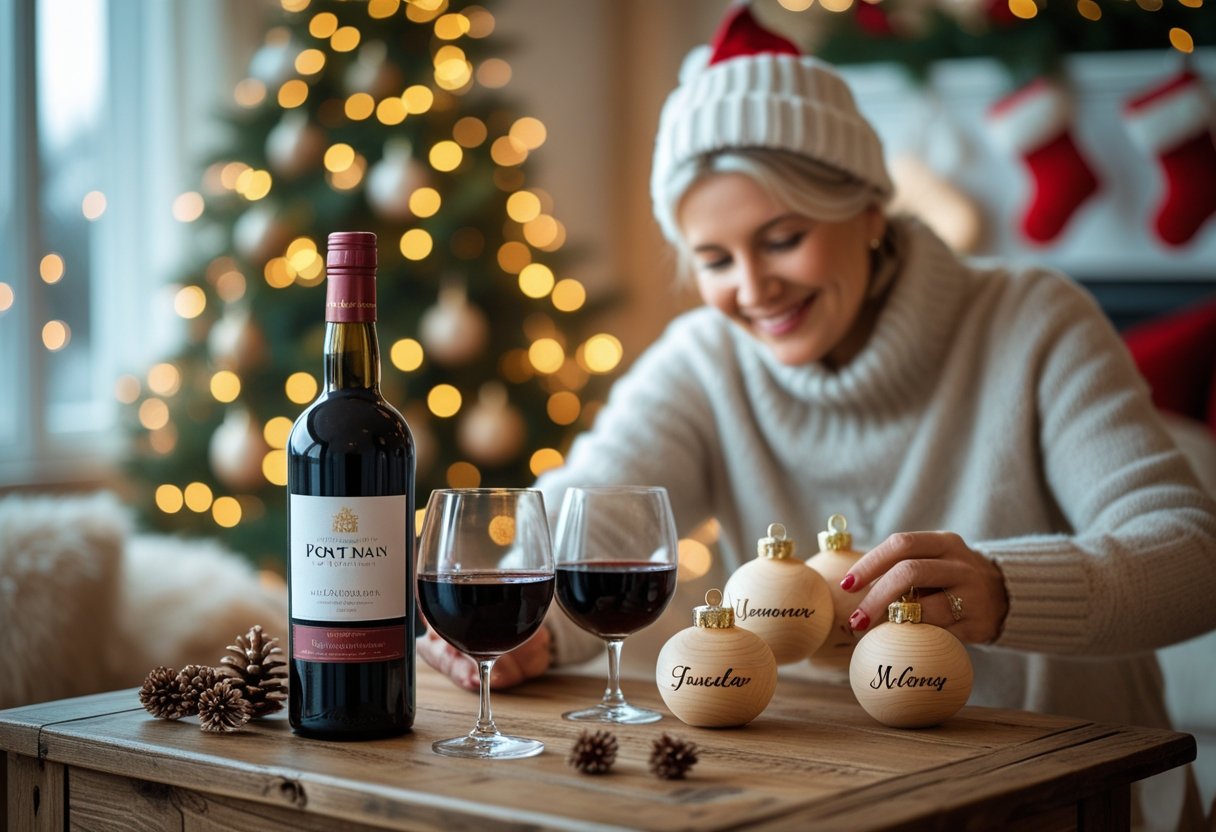 Make your Christmas extra special with port wine and personalized Christmas decorations with names